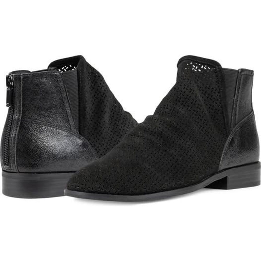 NYDJ Concetta Chelsea Boot (Women) Black Suede bootie SZ6